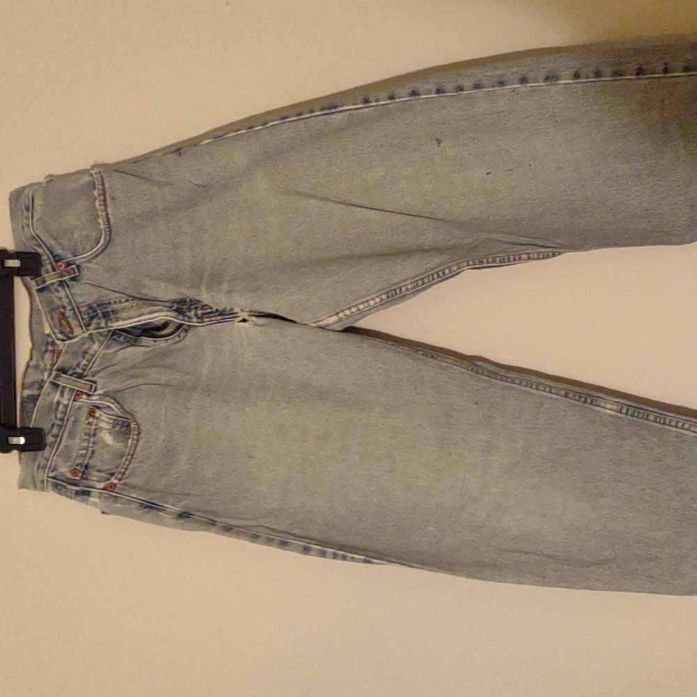 Very worn pair of Levi's 32/32 red tab 560's